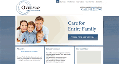 Desktop Screenshot of overmanfamilydentistry.com