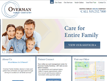 Tablet Screenshot of overmanfamilydentistry.com